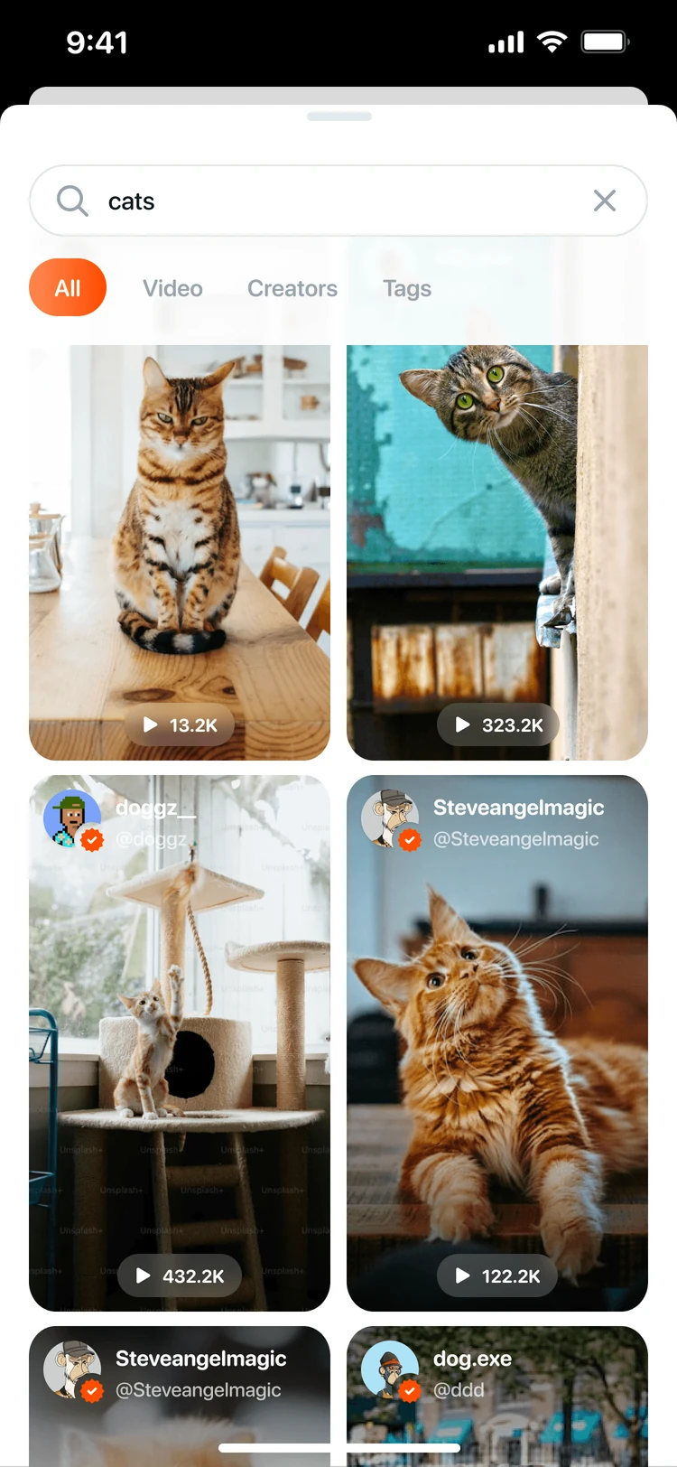 Furrend search results